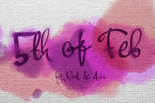 5th of Feb: A Striking Script Font for Makers