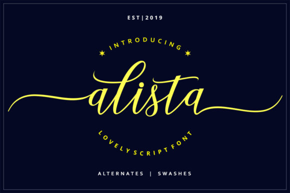 Alista: The Modern Calligraphy Font for Makers
