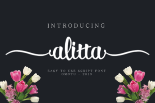 Alitta: A Premium Script Font for Editorial Design