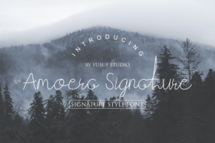 Amoera Signature: A Modern Handwritten Typeface for Editorial Design