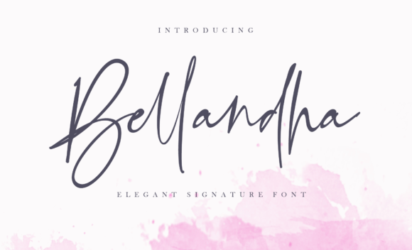 Bellandha: A Handwritten Script Font for Editorial Design
