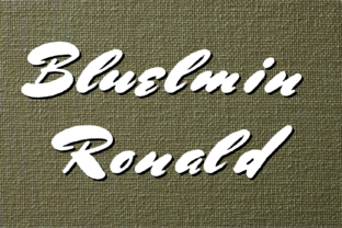 Bluelmin Ronald: A Bold Handwritten Font for Your Brand