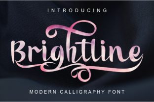 Brightline: A Modern Script Font for Web Design