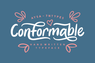 Conformable: A Modern Script Typeface for Marketers