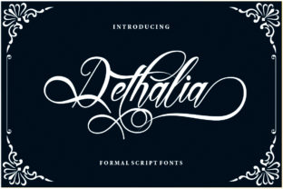 Dethalia: A Premium Calligraphy Font for Makers