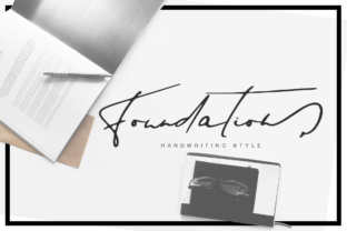 Foundation: A Fresh Handmade Calligraphy Font for Crafters