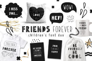 Friends Forever Duo: A Handcrafted Font for Web Design