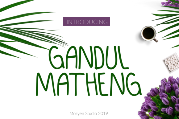 Gandul Matheng: A Fresh Script Font for Web Design