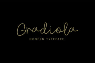 Gradiola: A Handwritten Font for Modern Web Design