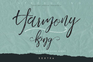 Harmony King: A Handwritten Brush Font for Makers