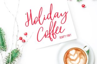 Holiday Coffee: A Charming Script Font for Crafters