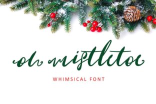 Oh Mistletoe: A Festive Script Font for Web Design