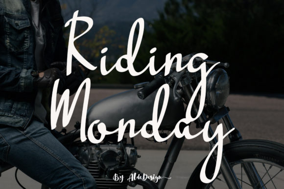 Riding Monday: A Classy Script Font for Web Design