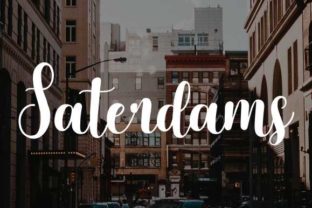 Saterdams: A Hand-Brushed Typeface for Editorial Design