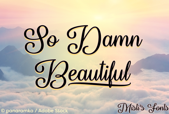 So Damn Beautiful: An Elegant Script Typeface for Editors