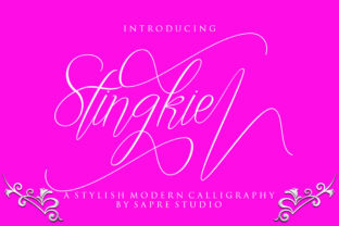 Stingkie: A Modern Script Font for Campaigns