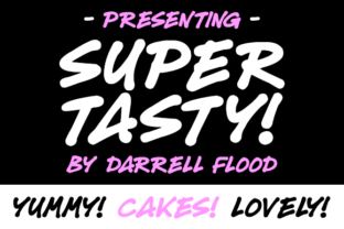 Super Tasty: A Bold Handwritten Font for Editorial Design