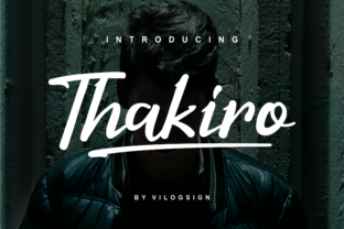 Thakiro: A Modern Script Font for Business Branding