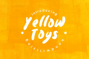Yellow Toys: A Bold Display Font for Editorial Design